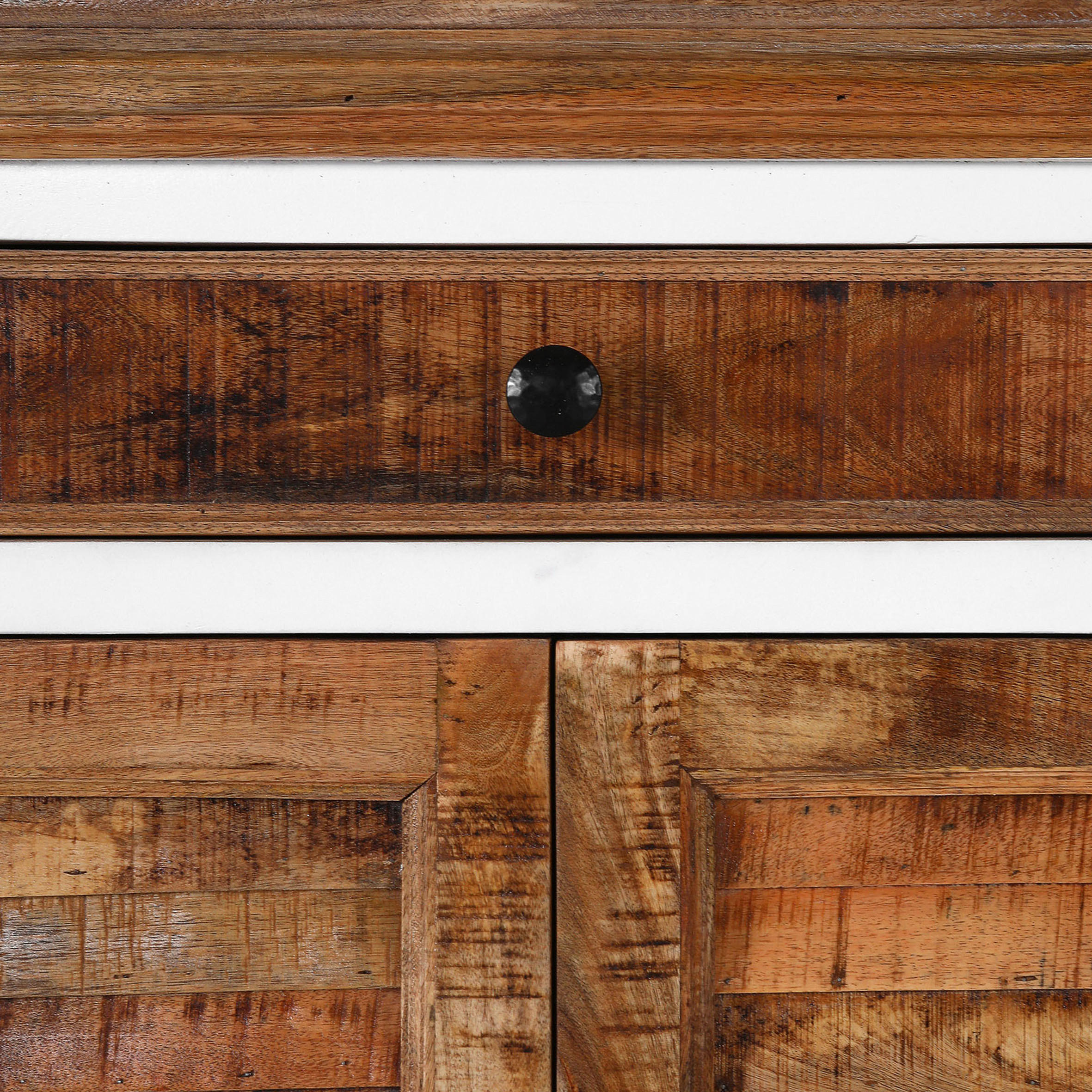 KOMMODE in 80/90/40 cm - Dunkelbraun/Braun, Trend, Holz/Metall (80/90/40cm) - Livetastic