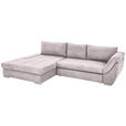 ECKSOFA in Flachgewebe Rosa  - Silberfarben/Rosa, Design, Textil/Metall (174/306cm) - Carryhome