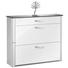 SCHUHSCHRANK Alufarben, Silberfarben, Weiß - Chromfarben/Silberfarben, Design, Glas/Metall (117/97/34cm) - Moderano SCHUHSCHRANK Alufarben, Silberfarben, Weiß - Chromfarben/Silberfarben, Design, Glas/Metall (117/97/34cm) - Moderano