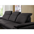 ECKSOFA in Echtleder Dunkelbraun  - Dunkelbraun/Schwarz, Design, Leder/Metall (193/332cm) - Dieter Knoll