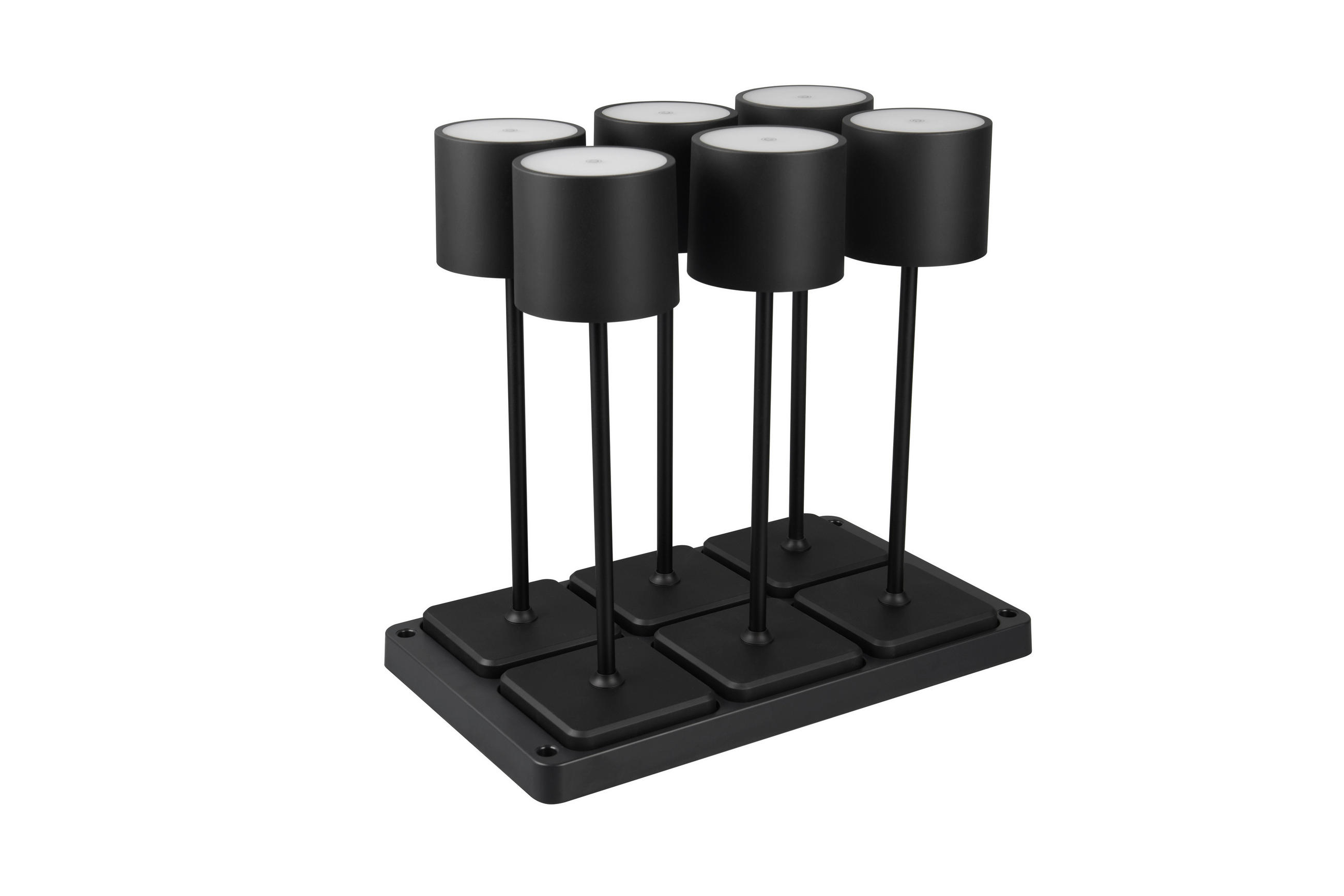 PORTABEL LAMPA Fernandez   - svart, Klassisk, plast (42,6/40/26cm)