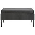 COUCHTISCH rechteckig Schwarz 100/70/50 cm  - Schwarz, Trend, Holzwerkstoff/Metall (100/70/50cm) - Hom`in