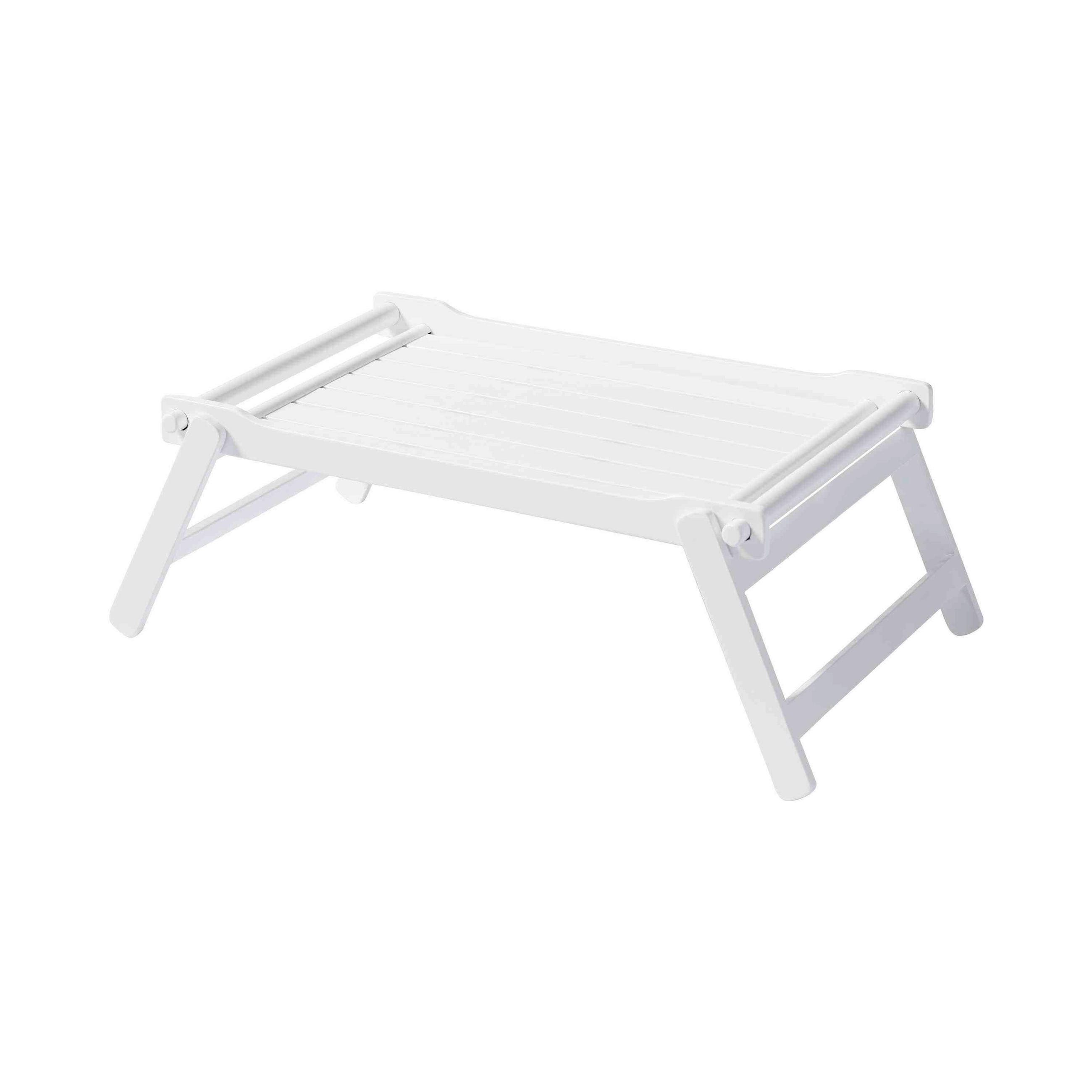 SERVIERTABLETT     - Weiss, Design, Holz (58/23/36cm) - Livetastic