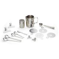 KAFFEESET 23-teilig  - Silberfarben, Basics, Metall - Echtwerk