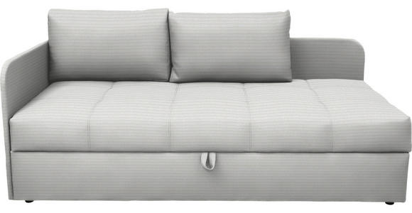 LIEGE  in Cord Hellgrau  - Hellgrau/Schwarz, Basics, Kunststoff/Textil (95/90/205cm) - Xora