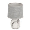 TISCHLEUCHTE Adelina 16/16/25 cm   - Grau, KONVENTIONELL, Textil/Metall (16/16/25cm)