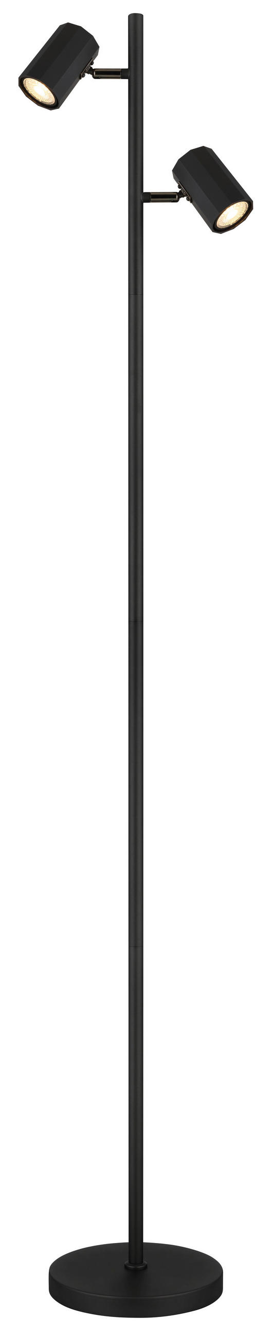 STEHLEUCHTE - Schwarz, Design, Kunststoff/Metall (27/22/158cm) - Globo