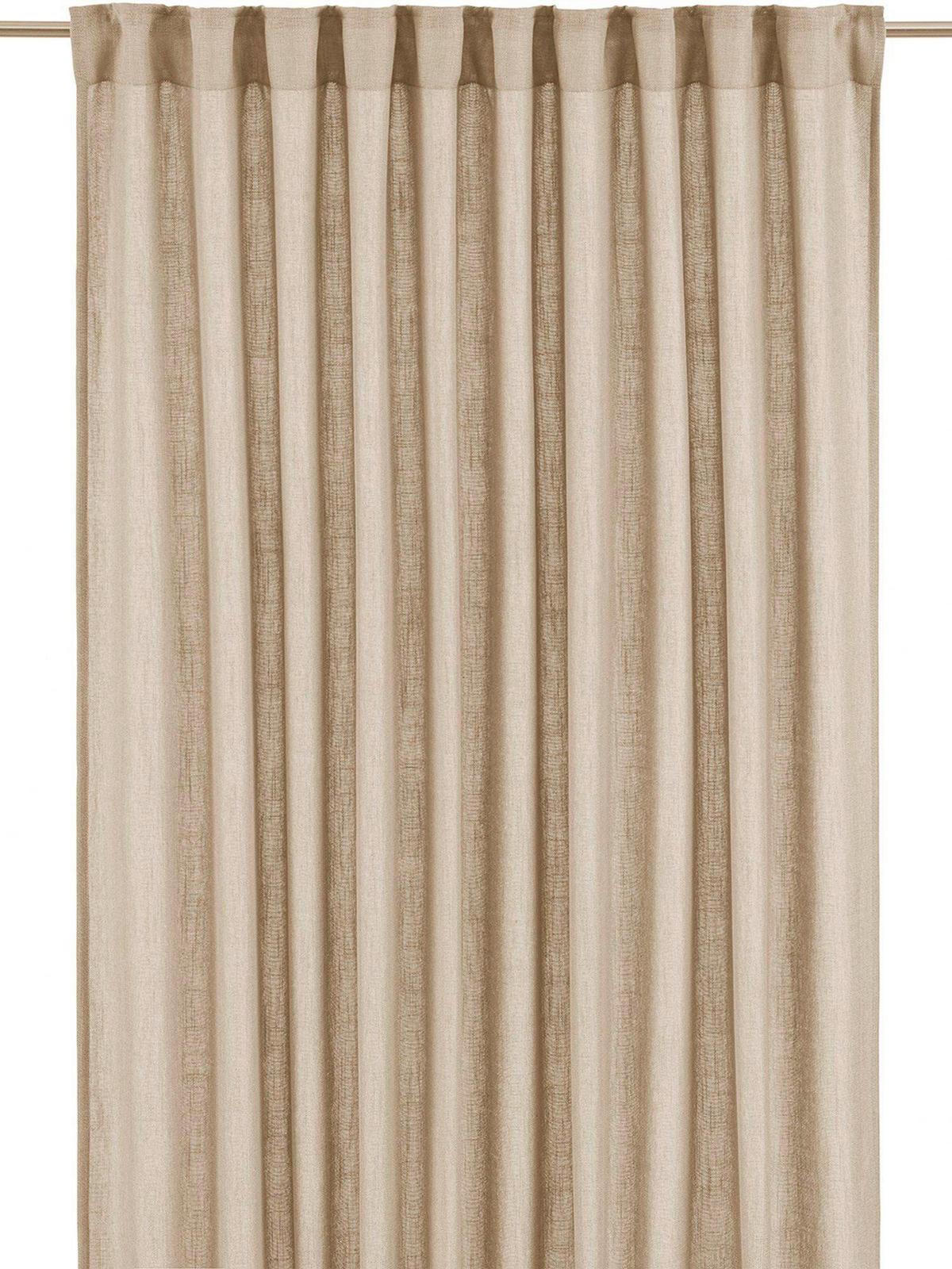 FERTIGVORHANG blickdicht  - Beige, Basics, Textil (145/260cm)