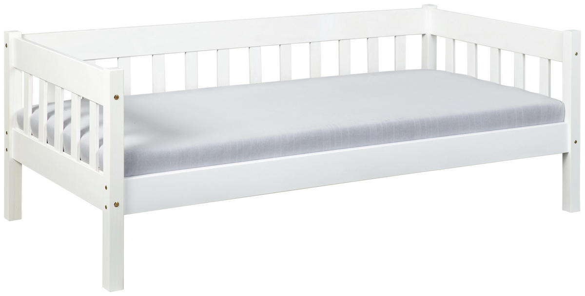 POSTEĽ, 90/200 cm biela - biela, Konventionell, drevo (90/200cm) - Carryhome