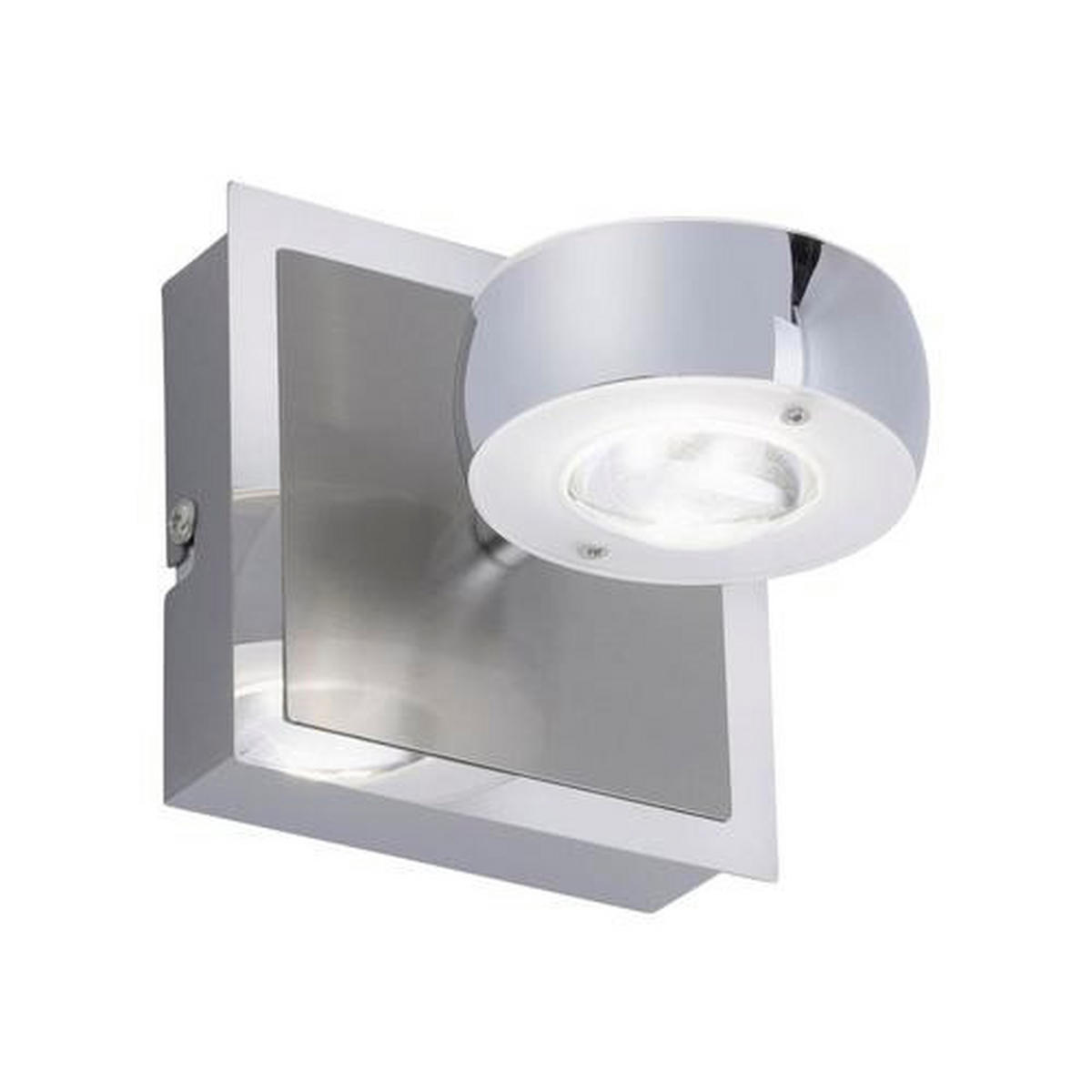 LED-WANDLEUCHTE Lolasmart-Opti   - Silberfarben, Design, Kunststoff/Metall (12/12/14cm)