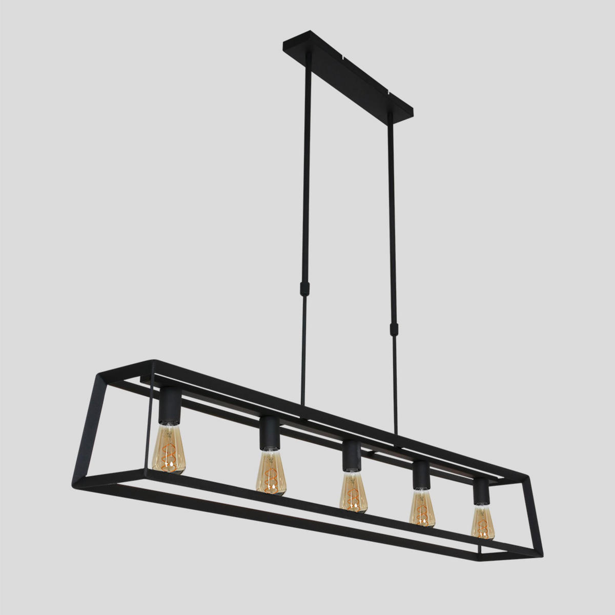 PENDELLEUCHTE  20/120/140 cm   - Schwarz, Trend, Metall (20/120/140cm)