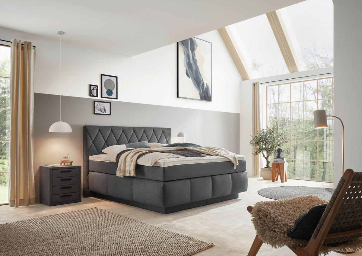 NACHTSCHRANK 49/59/41 cm, Dunkelblau,  - Dunkelblau, Design, Textil (49/59/41cm) - Voleo
