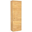 GARDEROBENSCHRANK 60/206/38 cm  - Eichefarben/Schwarz, Natur, Holz/Metall (60/206/38cm) - Linea Natura