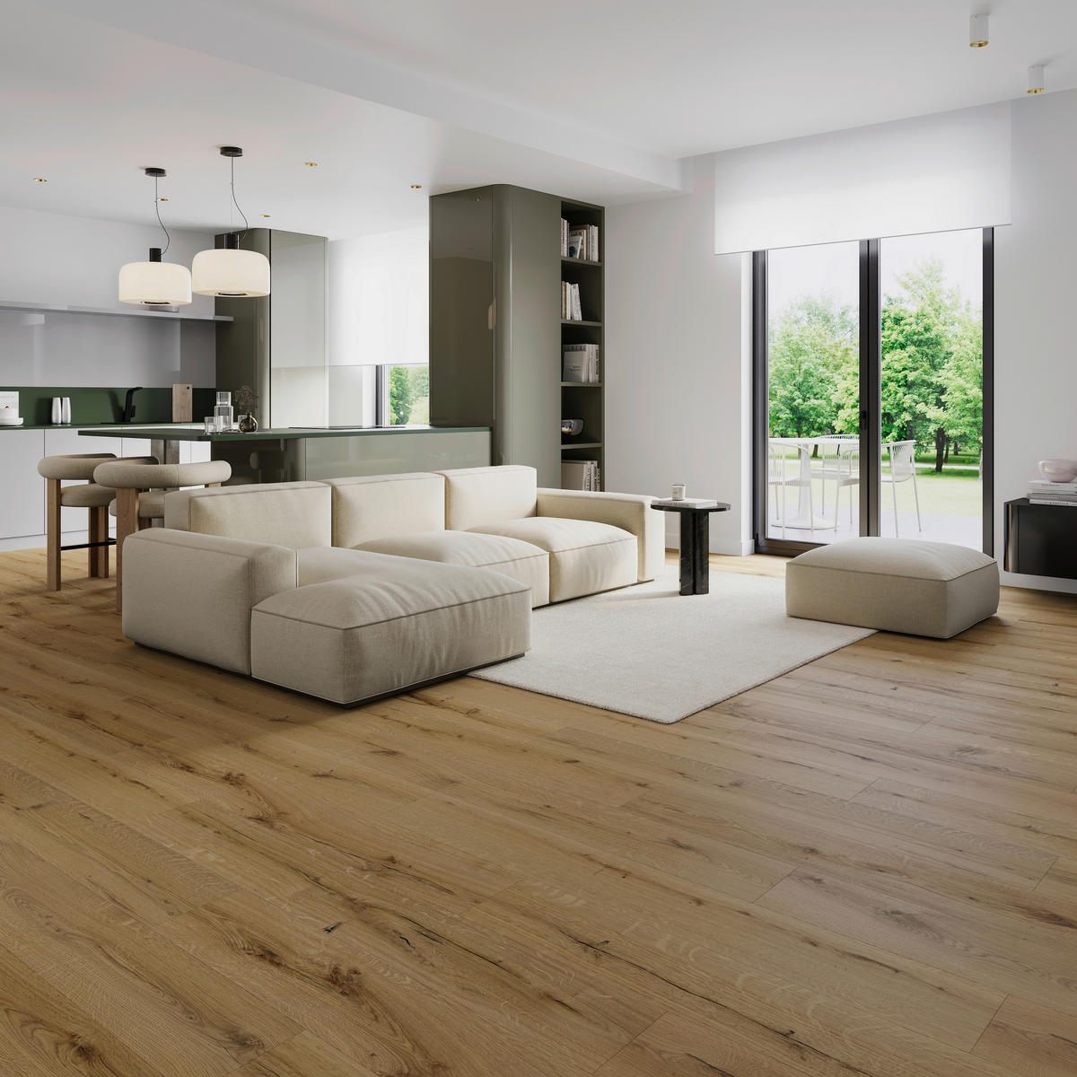 VINYLBODEN Barlinek SPC Hazel Oak  per  m² - Eichefarben, Design, Kunststoff (19,8/0,55/123,4cm) - Barlinek