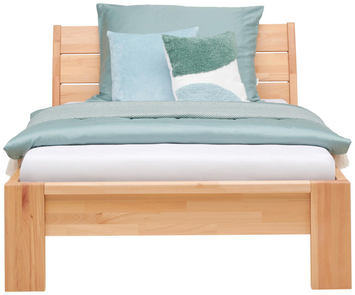BETT 120/200 cm  in Kernbuche  - Kernbuche, MODERN, Holz (120/200cm) - MID.YOU
