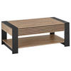 COUCHTISCH Schwarz, Eiche Artisan  - Schwarz/Eiche Artisan, Design, Holzwerkstoff (108/42/60cm) - Livetastic