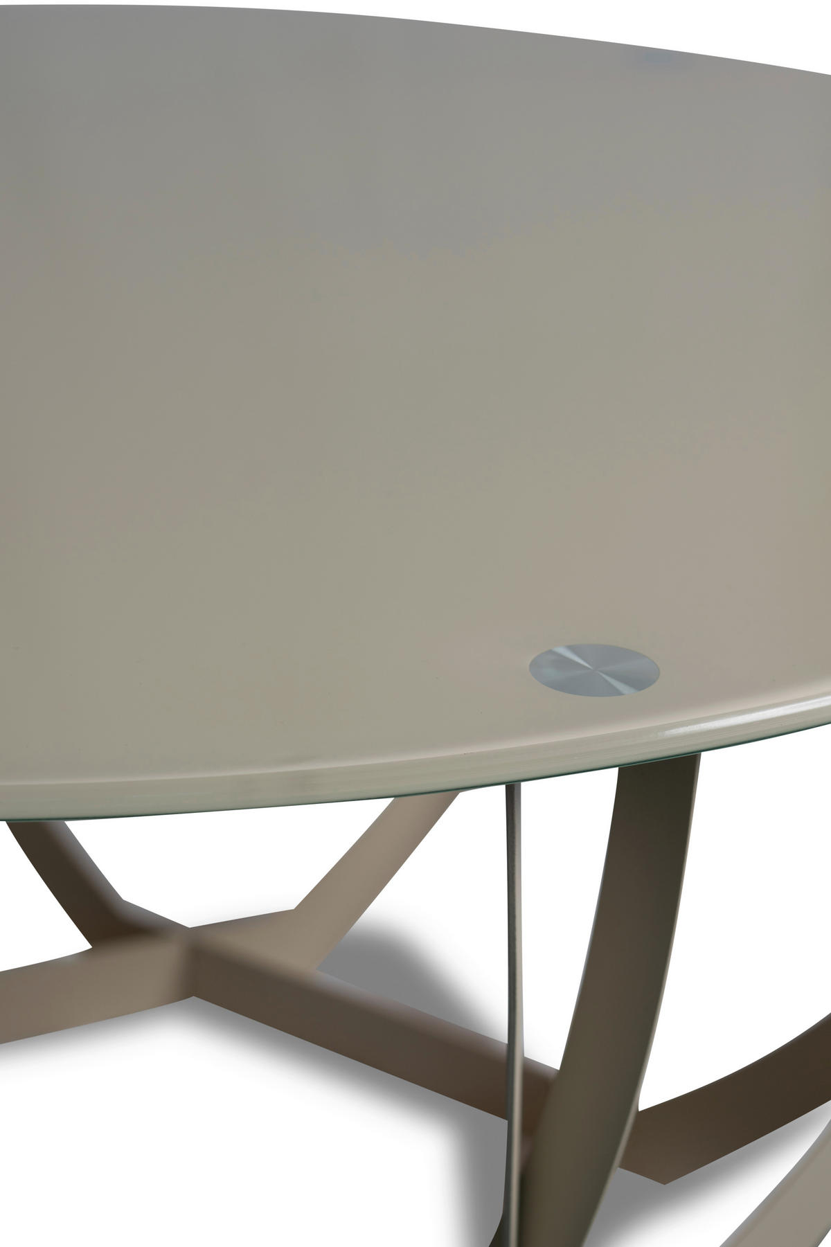 COUCHTISCH in Metall, Glas 80/80/40 cm  - Creme, Basics, Glas/Metall (80/80/40cm) - Xora