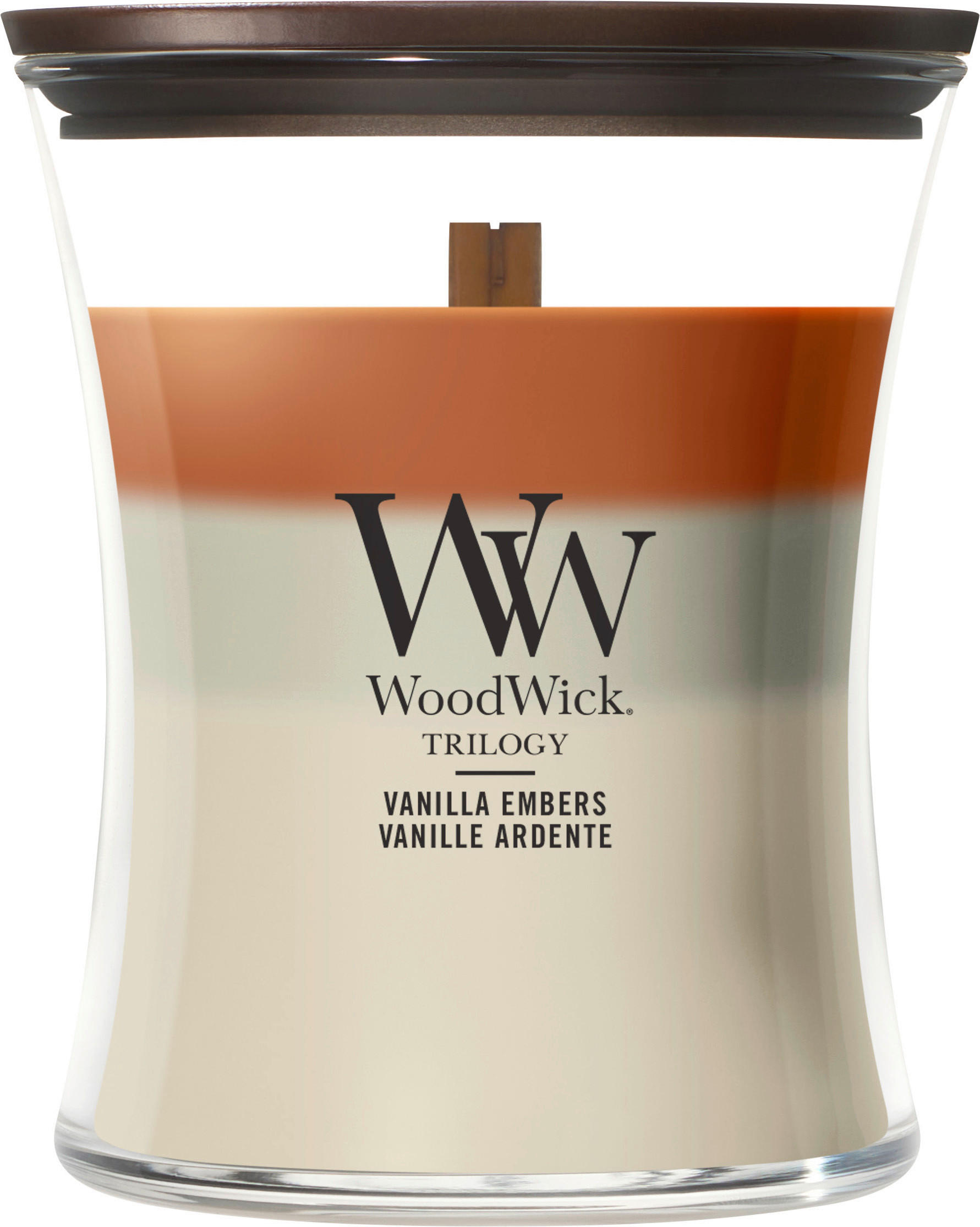 VONNÁ SVÍČKA  - bílá/čiré, Basics, parafín/sklo (10/11,4/10cm) - WoodWick