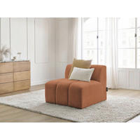 SOFAELEMENT ANNECY Bouclé Orange  - Schwarz/Orange, MODERN, Kunststoff/Textil (91/72/91cm)