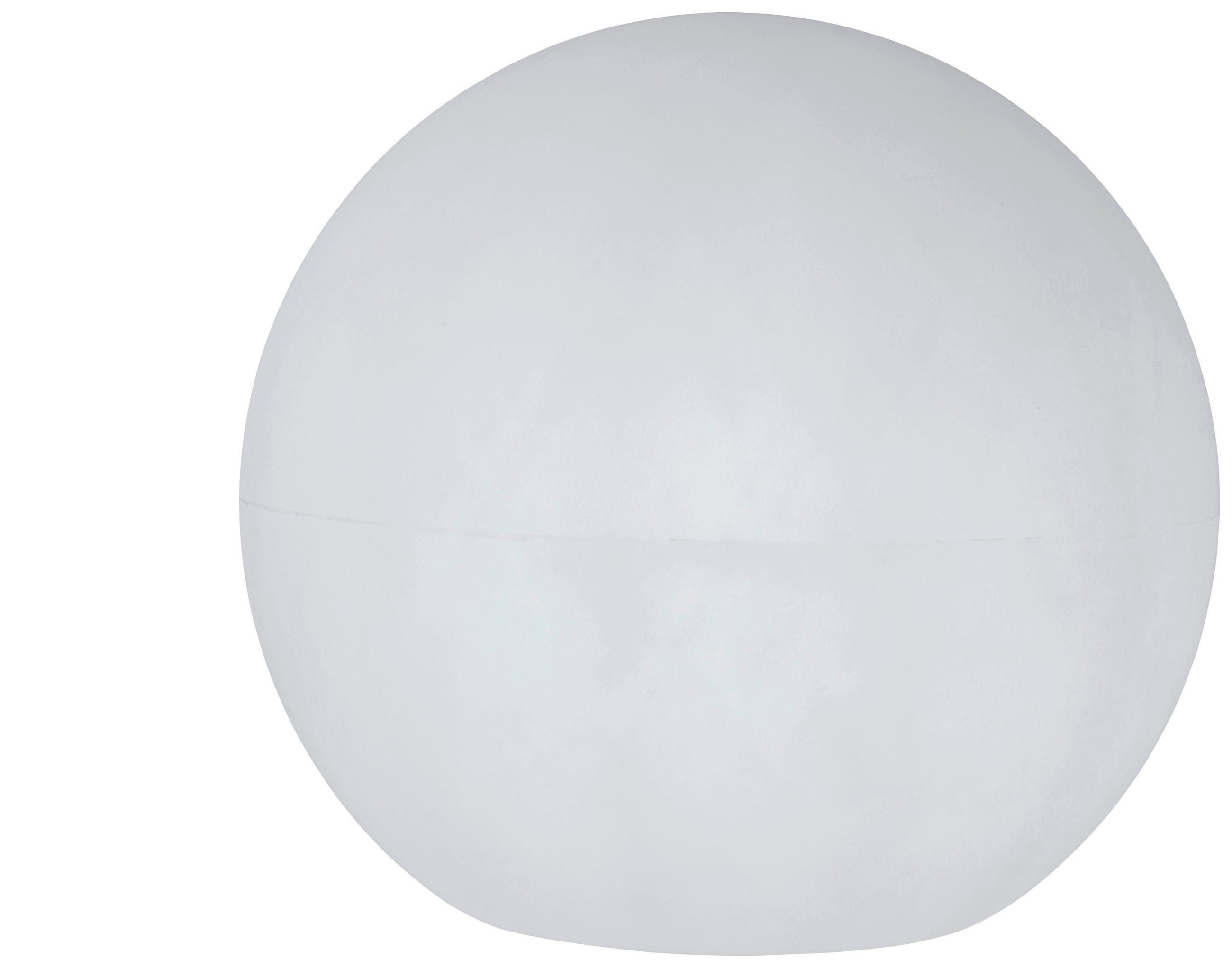 AUßENKUGELLEUCHTE BULY 50 cm  - Transparent/Weiß, KONVENTIONELL, Kunststoff (50cm) - New Garden