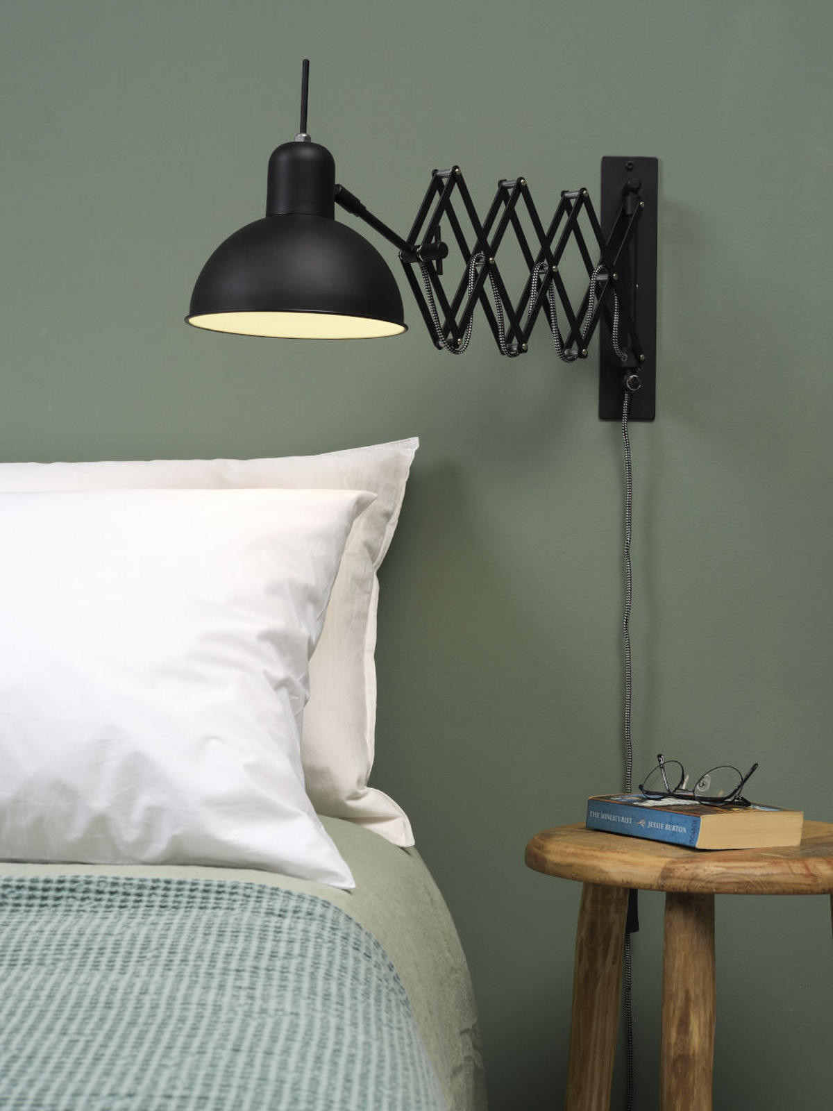 WANDLEUCHTE - Schwarz, Design, Metall (60-85/36cm) - It's about Romi