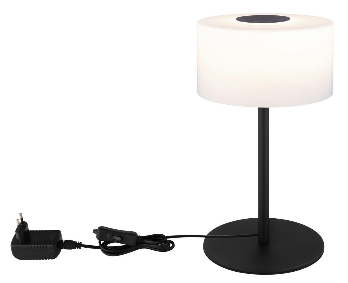 NAMIZNA LED-SVETILKA  TRENTON      20/34,5 cm       - črna/bela, Design, kovina/umetna masa (20/34,5cm) - Globo