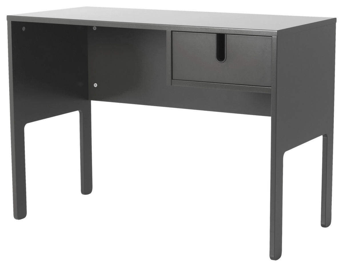 PSACÍ STŮL, šedá, 105/50/75 cm - šedá/černá, Design, kompozitní dřevo/plast (105/50/75cm)