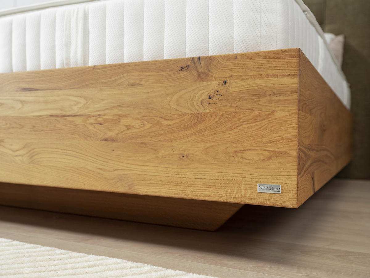 BOXSPRINGBETT 180/200 cm  in Waldgrün, Wildeiche  - Waldgrün/Wildeiche, Natur, Holz/Textil (180/200cm) - Valnatura