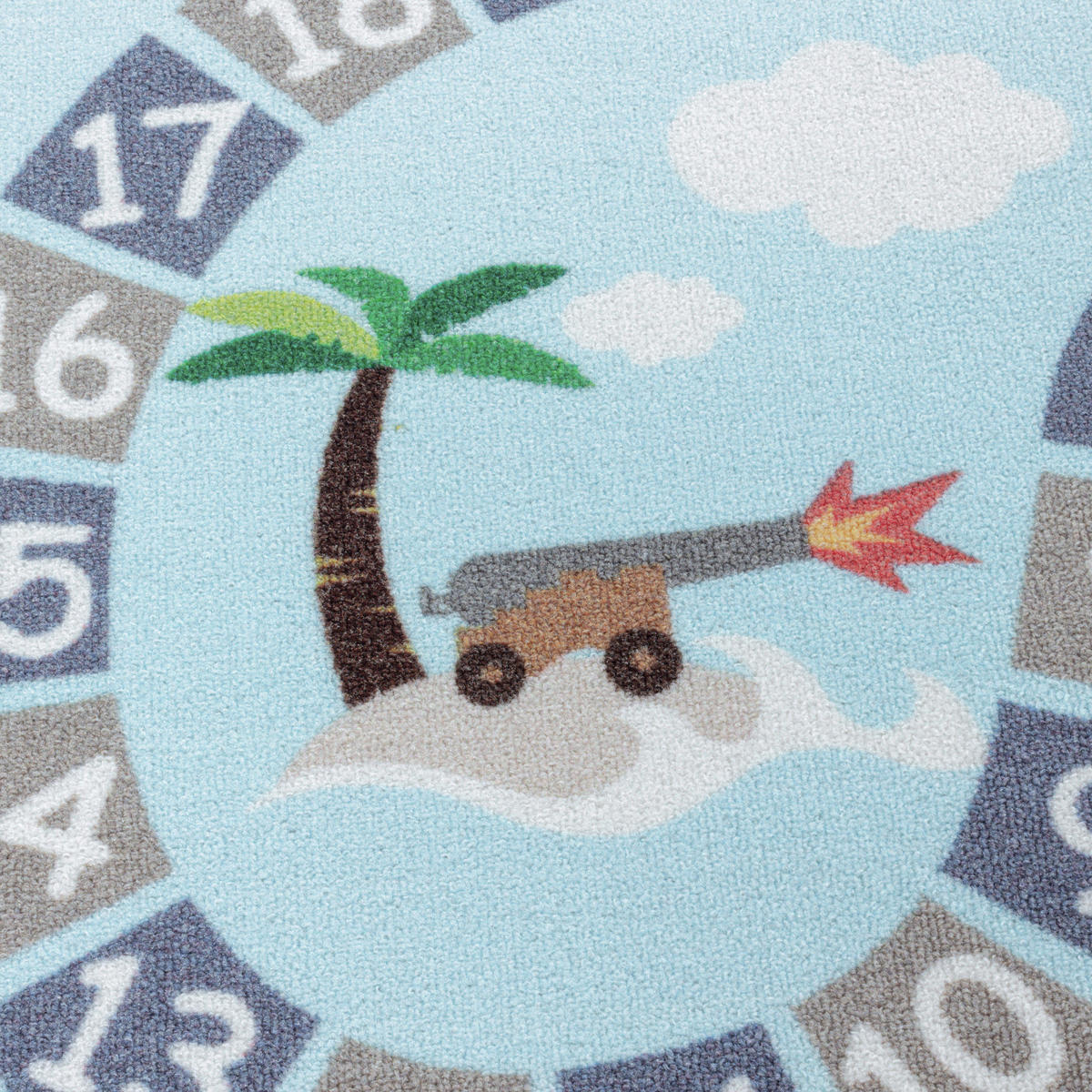 SPIELTEPPICH 100/150 cm Play 2908 blau  - Blau, Trend, Kunststoff/Textil (100/150cm)