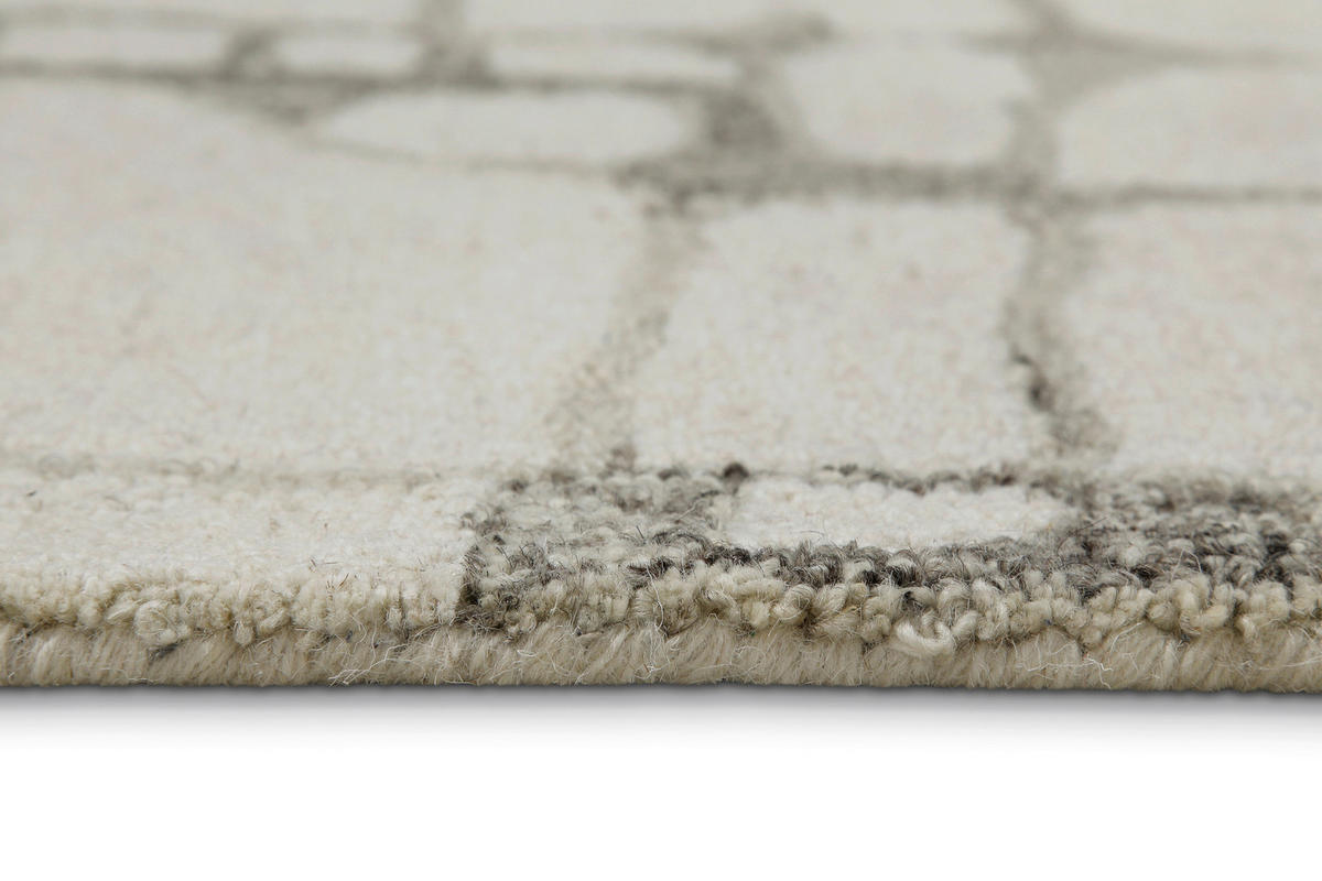 WEBTEPPICH 140/200 cm Hamptons Twelve Hellgrau, Greige  - Greige/Hellgrau, Design, Textil (140/200cm) - WECON HOME