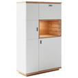 HIGHBOARD Weiß, Wildeiche  90/150/37 cm  - Wildeiche/Anthrazit, Design, Holz/Holzwerkstoff (90/150/37cm) - Novel
