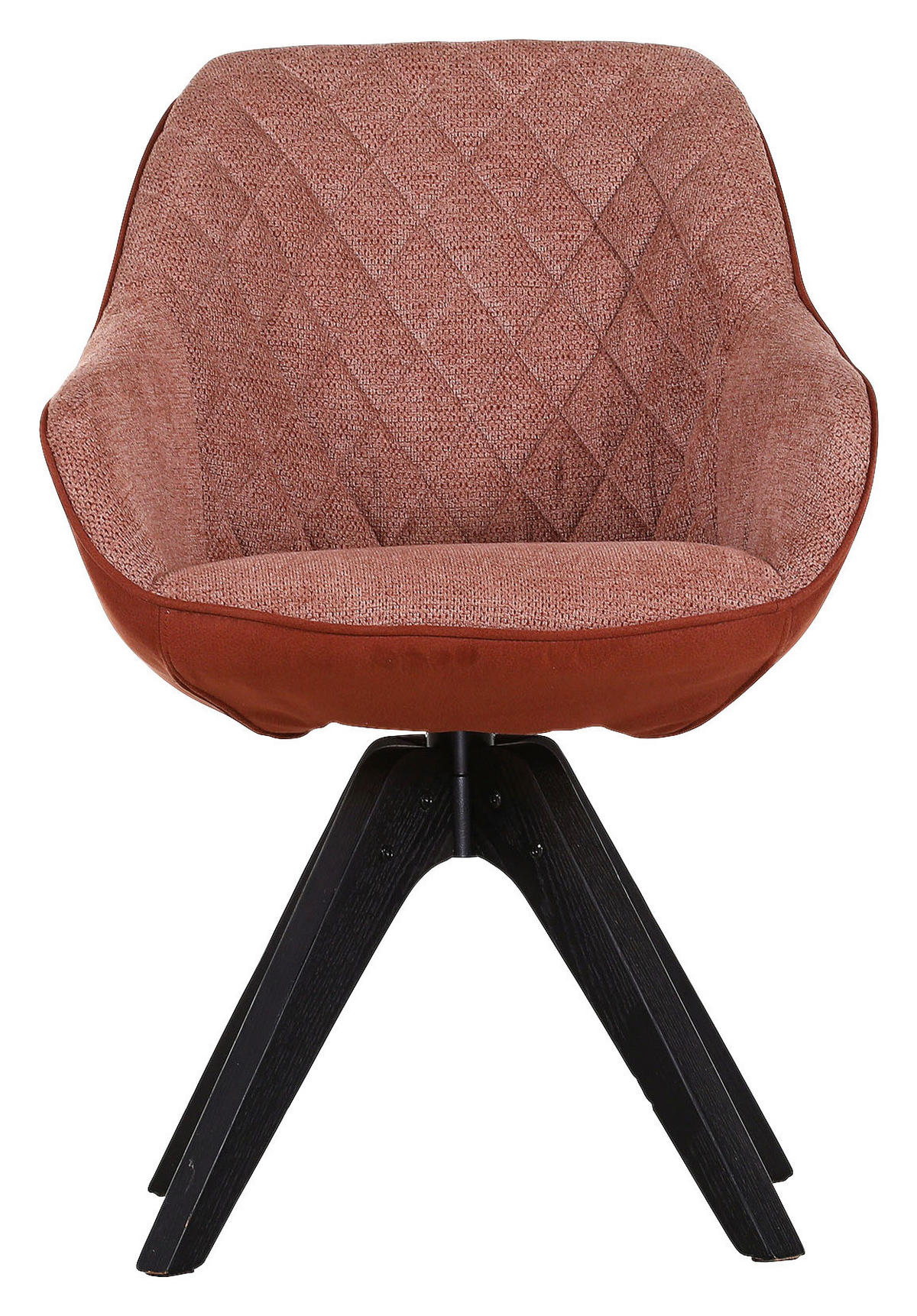 SCAUN CU BRAȚE in portocaliu, negru  - portocaliu/negru, Lifestyle, lemn/textil (60/83/50/65cm) - Landscape