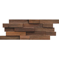 WANDVERKLEIDUNG 10 Stück  - Braun, Basics, Holz (50/20/2cm)