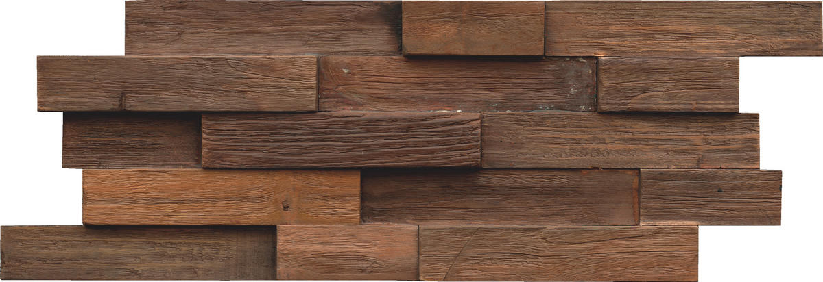 WANDVERKLEIDUNG 10 Stück  - Braun, Basics, Holz (50/20/2cm)