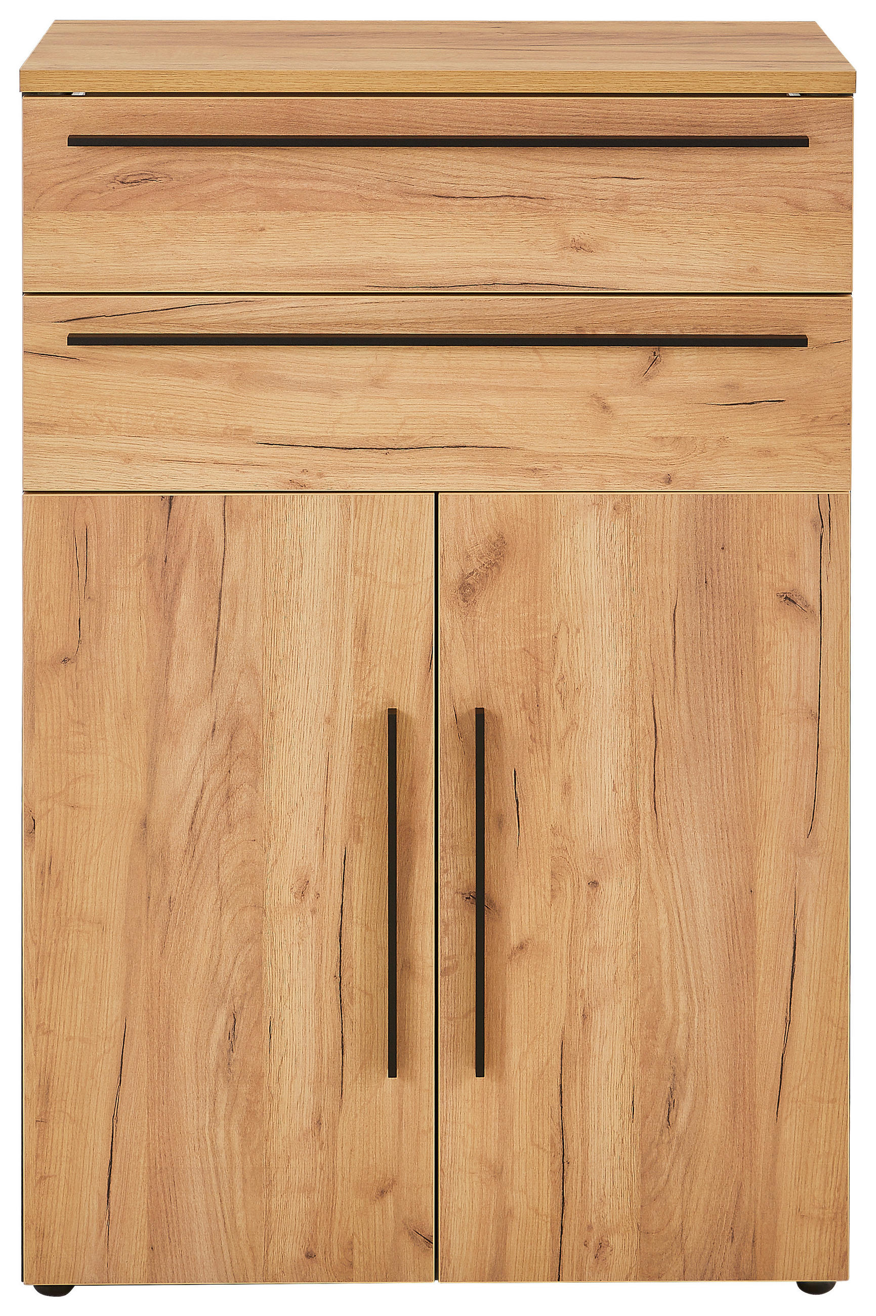 HIGHBOARD in 80/120/40 cm - Eichefarben/Schwarz, MODERN, Holzwerkstoff/Kunststoff (80/120/40cm) - Novel