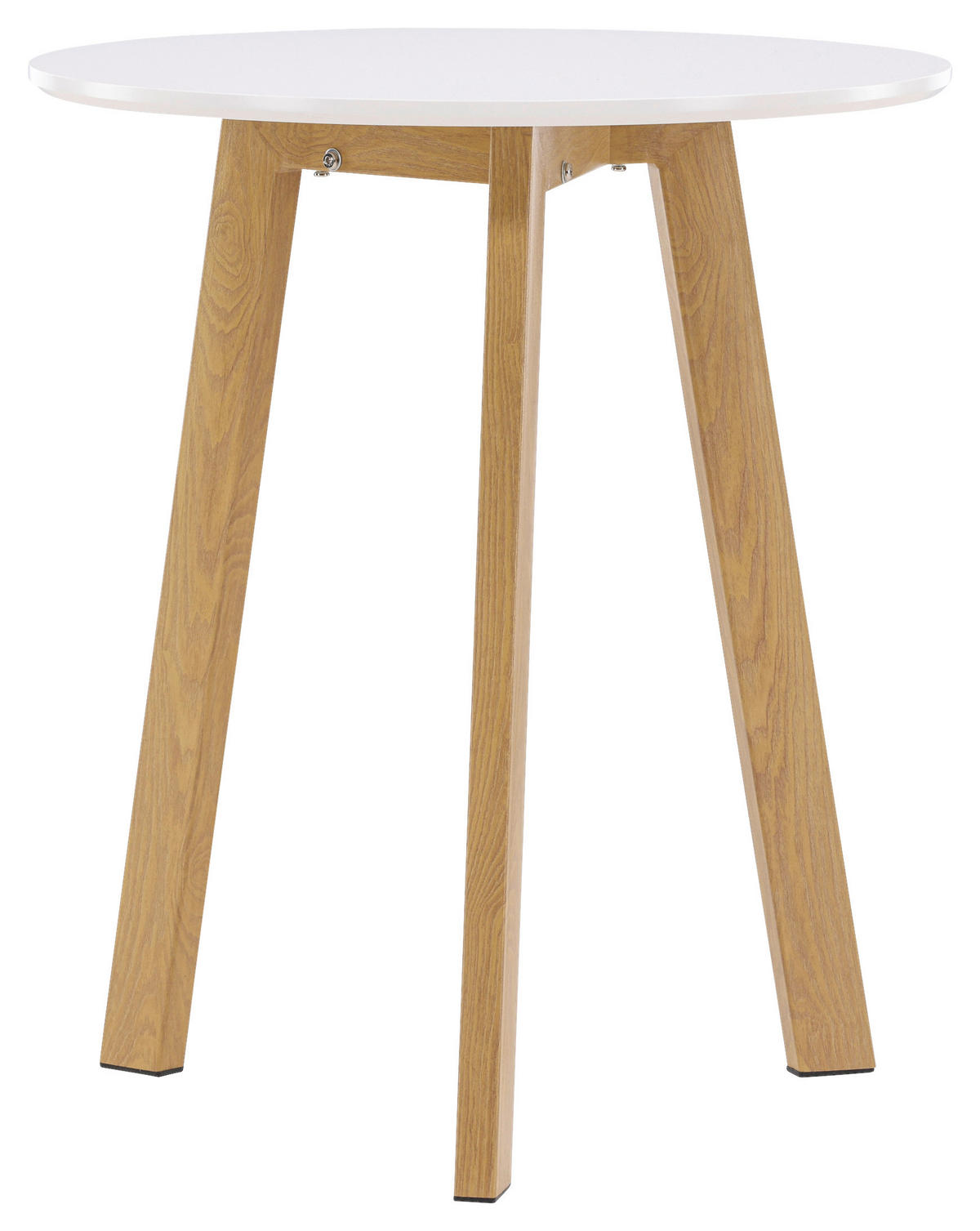 ESSTISCH in Holz, Metall 65/65/75 cm  - Hellbraun/Weiß, Design, Holz/Metall (65/65/75cm) - Livetastic