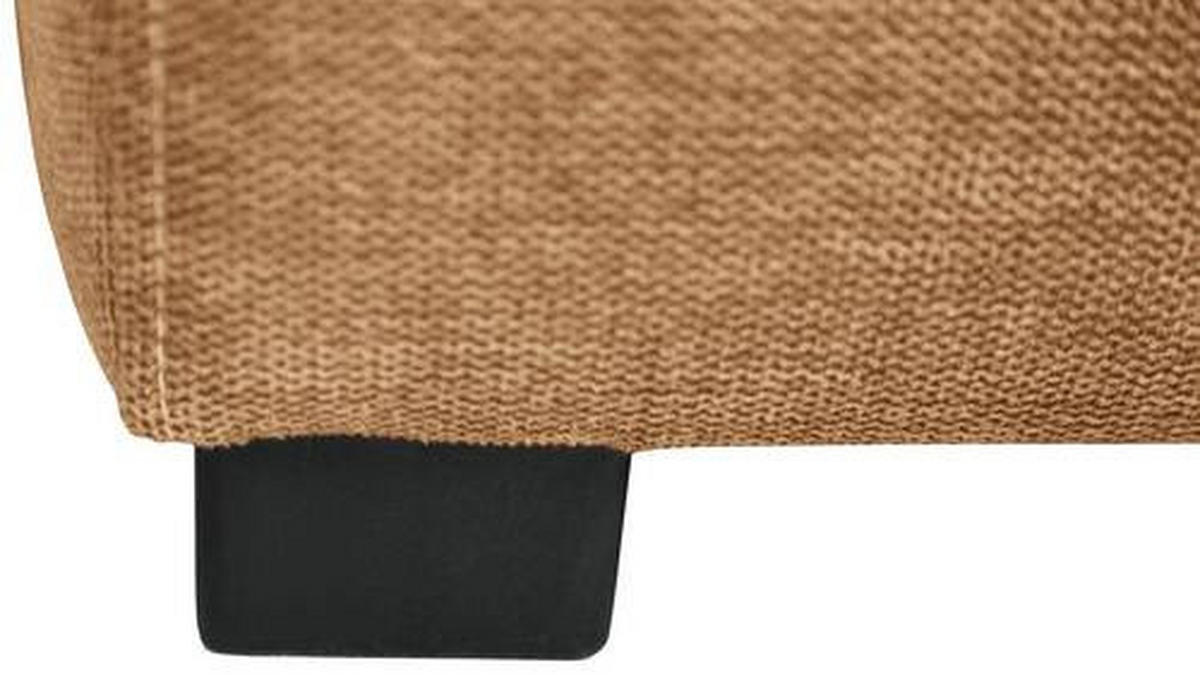 ECKSOFA inkl.Funktionen Orange Webstoff  - Schwarz/Orange, Design, Kunststoff/Textil (276/173cm) - Stylife