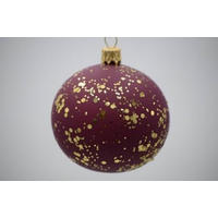 CHRISTBAUMKUGEL 7 cm  - Dunkelrot, Basics, Glas/Metall (7cm) - X-Mas