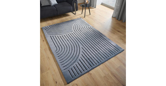 HOCHFLORTEPPICH 80/150 cm Siena Anthrazit  - Anthrazit, Design, Kunststoff/Textil (80/150cm) - Novel