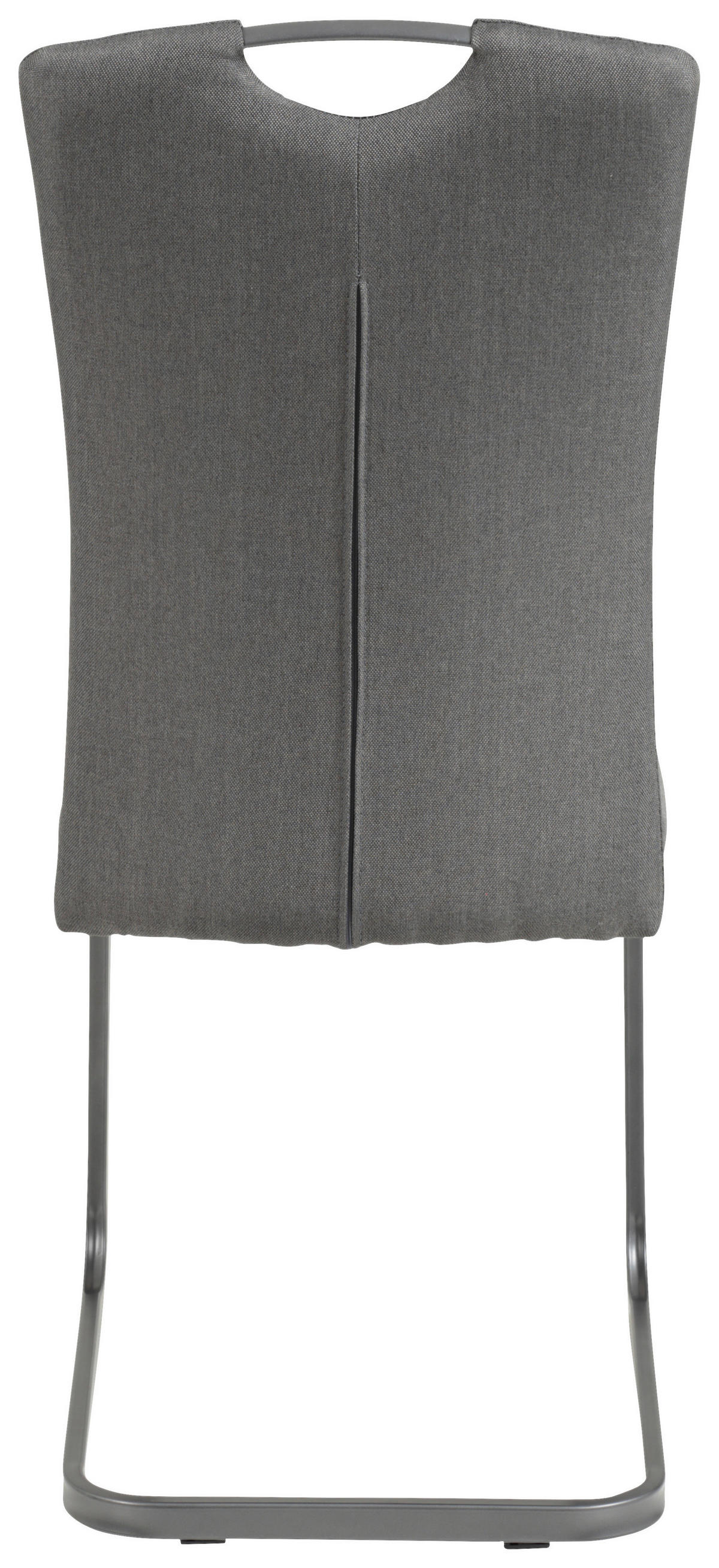 SCHWINGSTUHL-SET 4 Stück  in Stahl Webstoff  - Anthrazit/Grau, MODERN, Textil/Metall (43/98/56cm) - MID.YOU