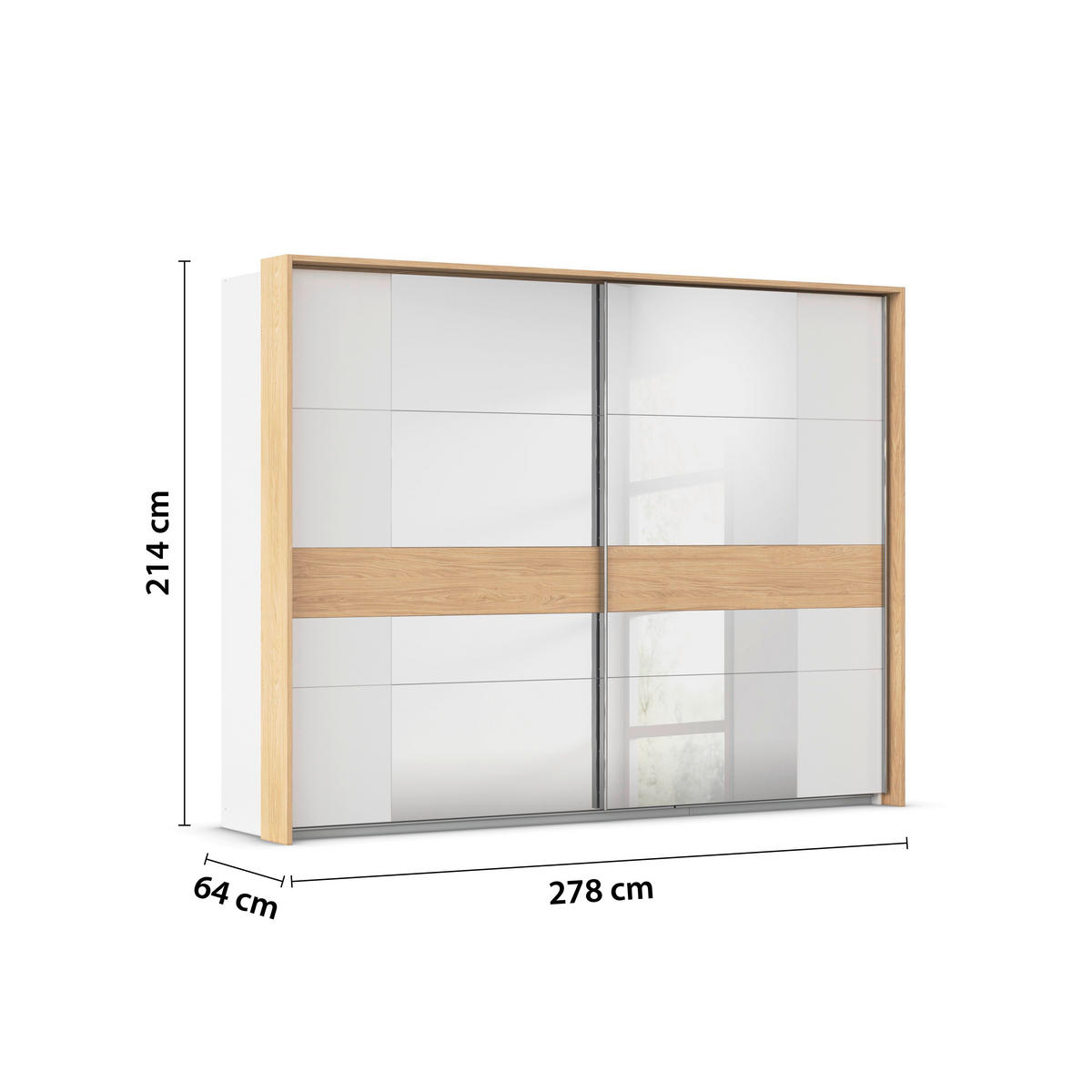 PASSEPARTOUTRAHMEN - Eichefarben, KONVENTIONELL, Holzwerkstoff (278/214/23cm) - Rauch Möbel
