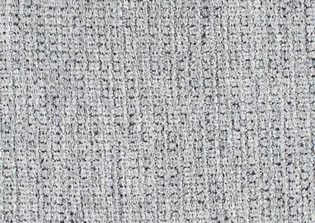 ECKSOFA in Webstoff Alufarben  - Schwarz/Alufarben, Konventionell, Textil/Metall (210/242cm) - Beldomo Style