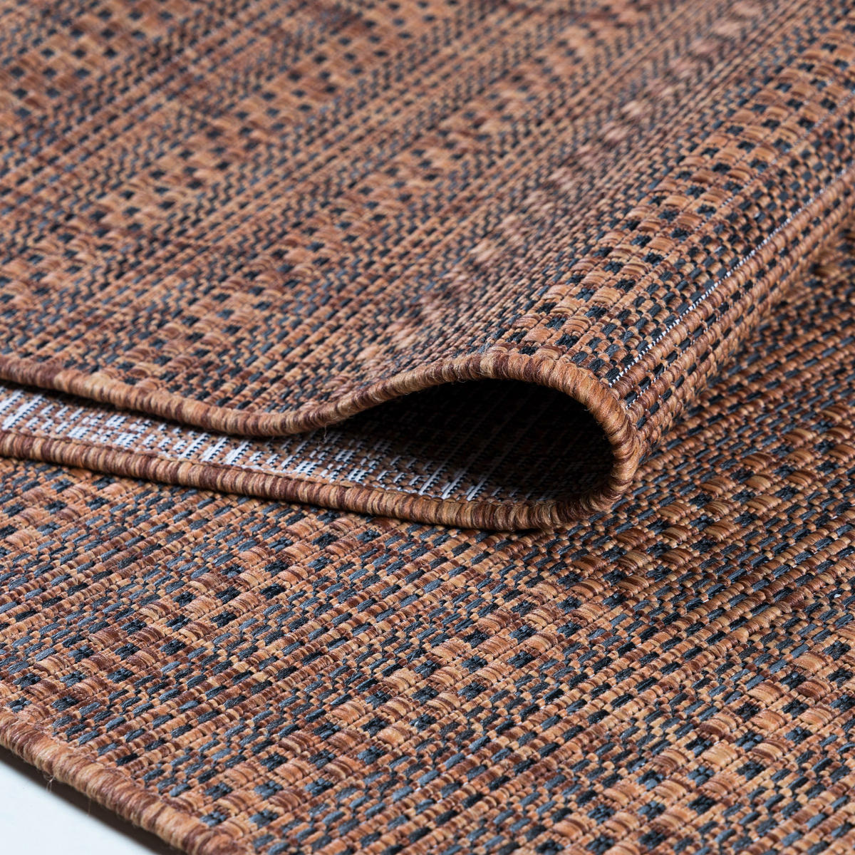 UTOMHUSMATTA 160/230 cm Zagora  - brun/svart, Basics, textil (160/230cm) - Novel