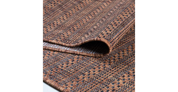 In- und Outdoorteppich 280/370 cm Zagora  - Schwarz/Braun, Basics, Textil (280/370cm) - Novel