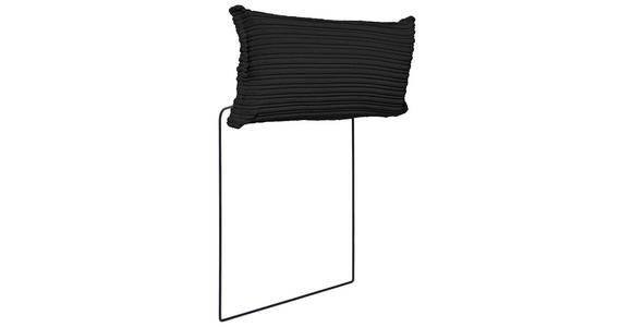 KOPFSTÜTZE in Cord  - Schwarz, KONVENTIONELL, Textil (50/25/15cm) - Carryhome