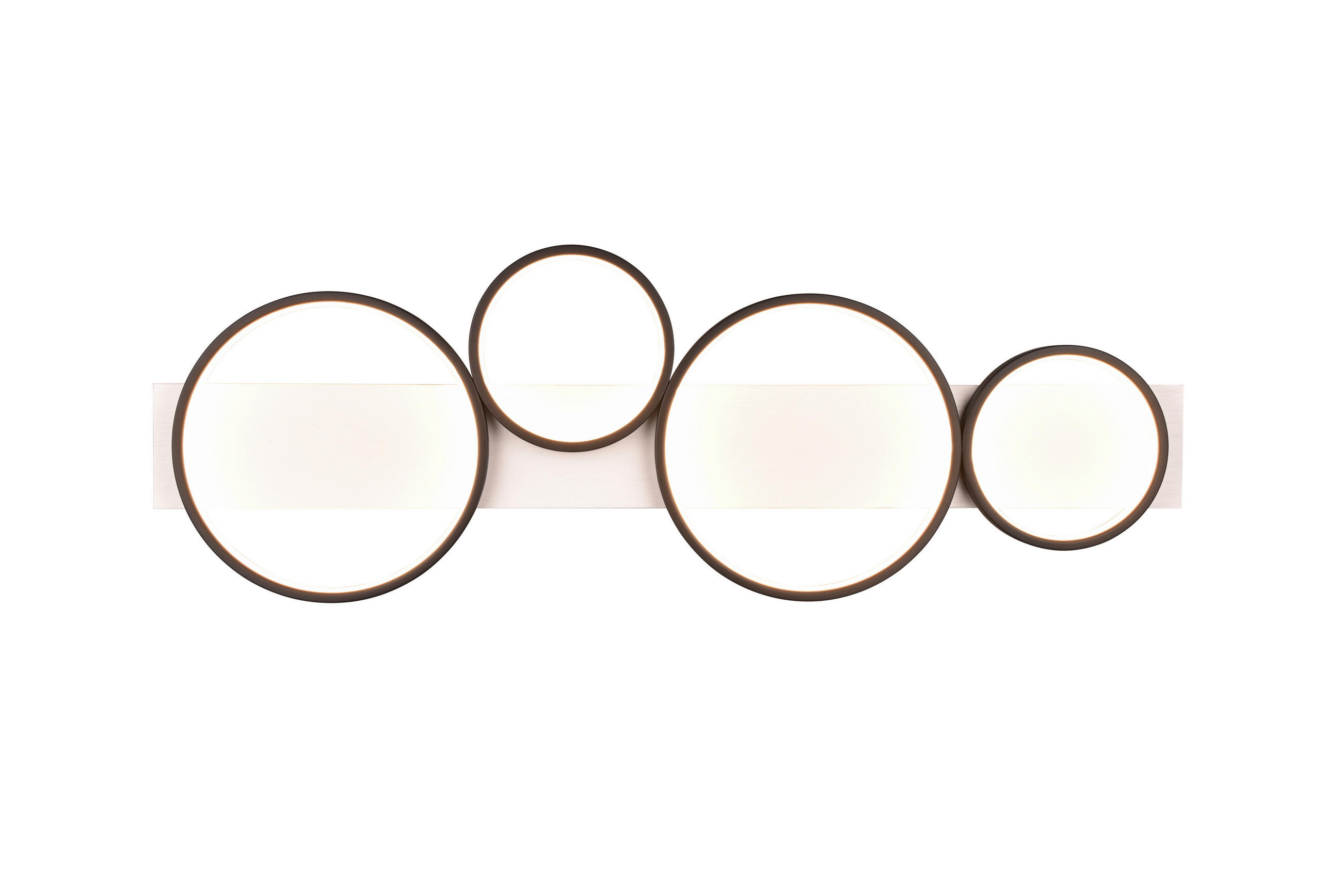 LED-DECKENLEUCHTE - Schwarz/Weiß, Design, Holz/Metall (100/34,5/8cm) - Trio Leuchten
