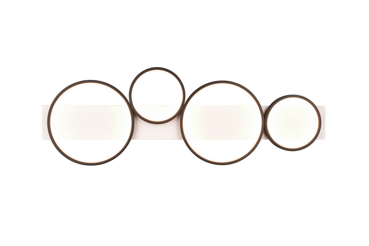 LED-DECKENLEUCHTE Medera 100/34,5/8 cm   - Schwarz/Weiß, Design, Holz/Metall (100/34,5/8cm) - Trio Leuchten