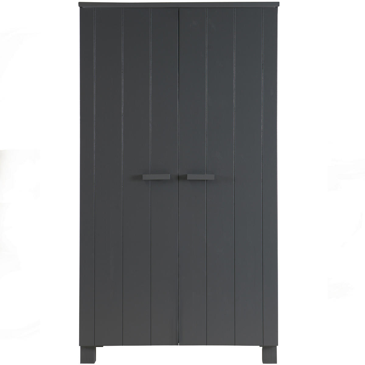 GARDEROBENSCHRANK Dennis  in 111/202/55 cm  - Dunkelgrau/Grau, Design, Holz (111/202/55cm) - Livetastic