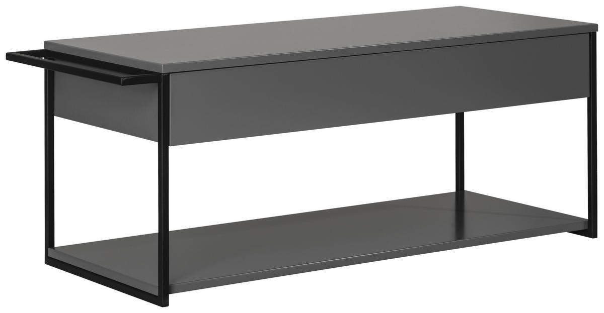 WASCHTISCHUNTERSCHRANK 107,5/43,5/47,5 cm  - Schwarz/Grau, MODERN, Holzwerkstoff/Metall (107,5/43,5/47,5cm) - MID.YOU