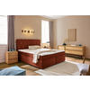 BOXSPRINGBETT 180/200 cm  in Rostfarben  - Rostfarben/Schwarz, Design, Kunststoff/Textil (180/200cm) - Xora